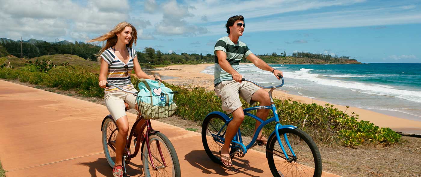 Kauai Biking Along The Royal Coconut Coast