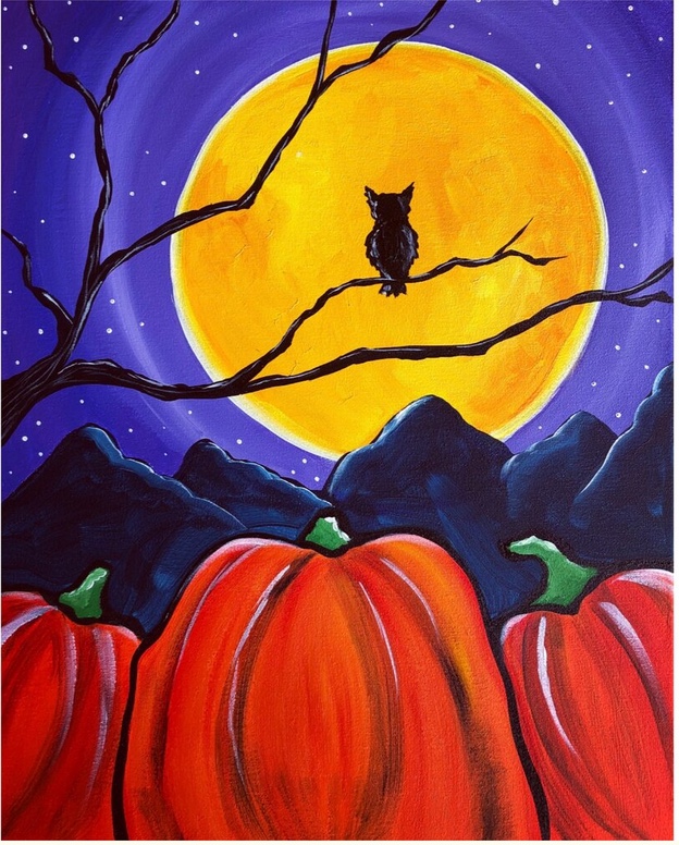 Halloween “Hoot” Paint and Sip at the Hilton | Royal Coconut Coast