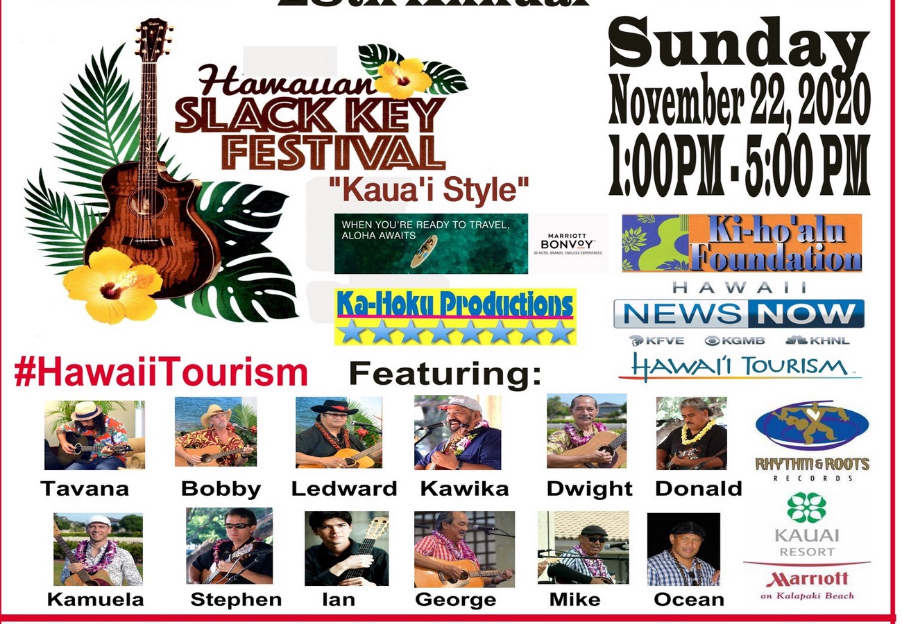 Virtual Hawaiian Slack Key Guitar Festival Royal Coconut Coast