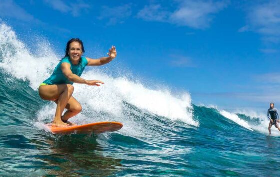 Surfing Kauai Coconut Coast