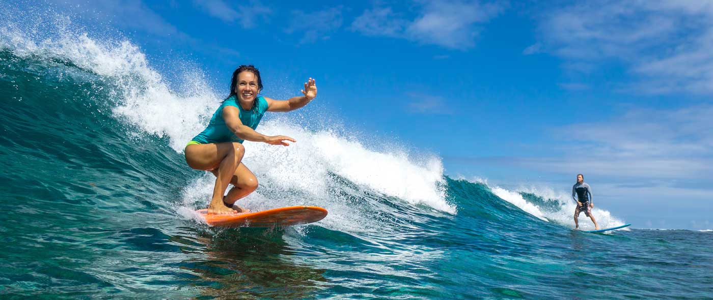 Surfing Kauai Coconut Coast