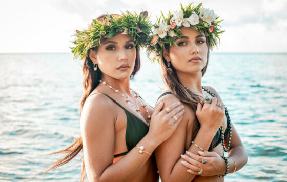 Two lyoung adies model items from Kilauea Fine Jewelry